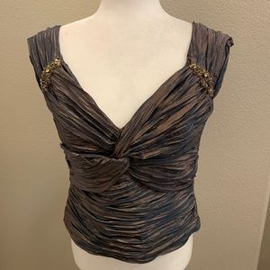 KM Collections by Milla Bell Pewter Cocktail Top